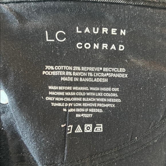 LC Lauren Conrad Black Jean Shorts - Picture 7 of 7